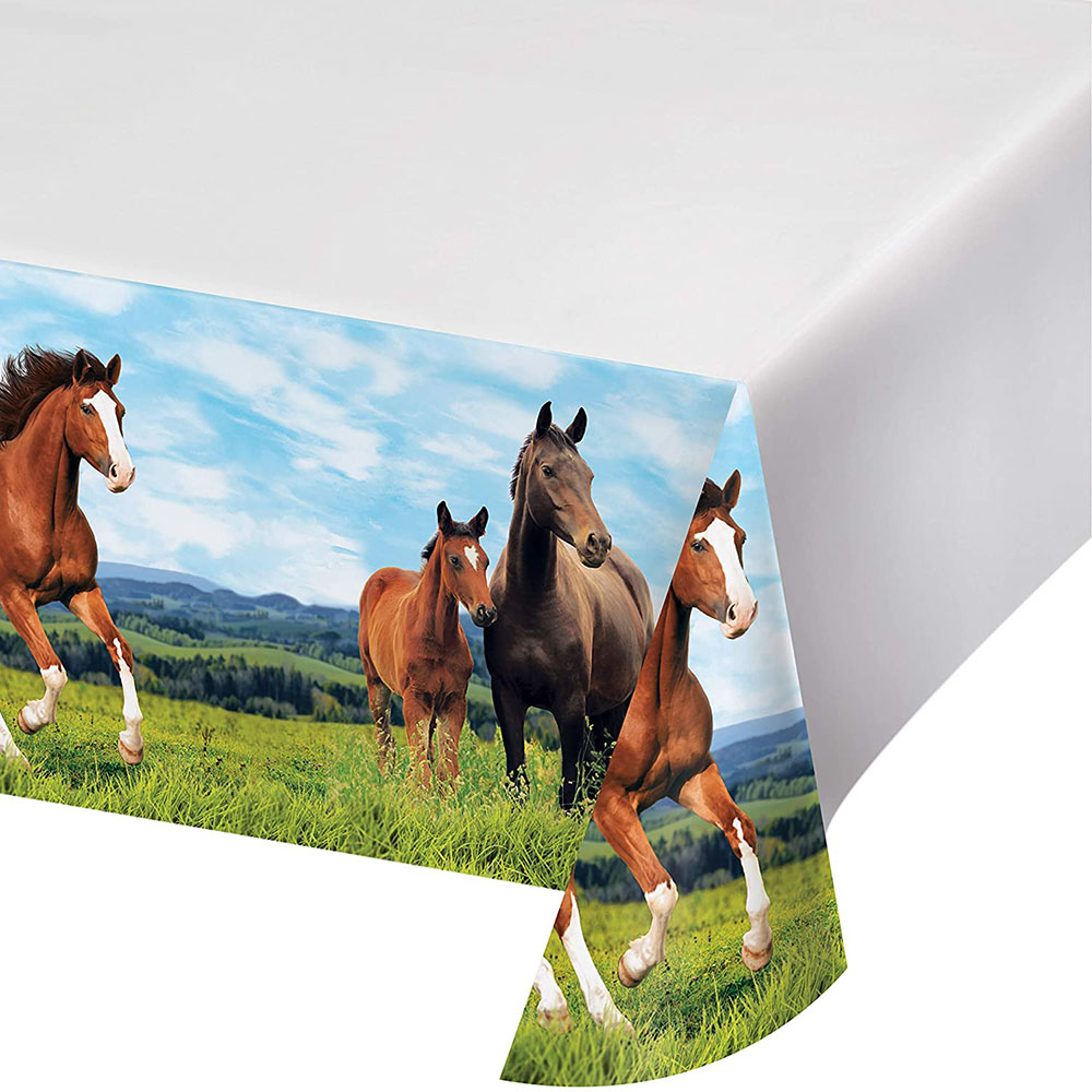 Table Cloth Disposable - 130X220 Cm Hoang Dã Ngựa Khăn
