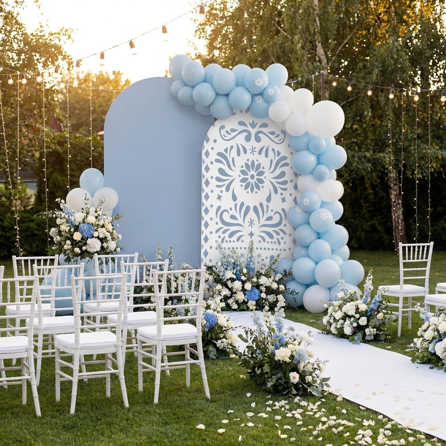 Custom 2-sided Mexico Cielito  - đánh giá và giá Dessert Table Backdrop