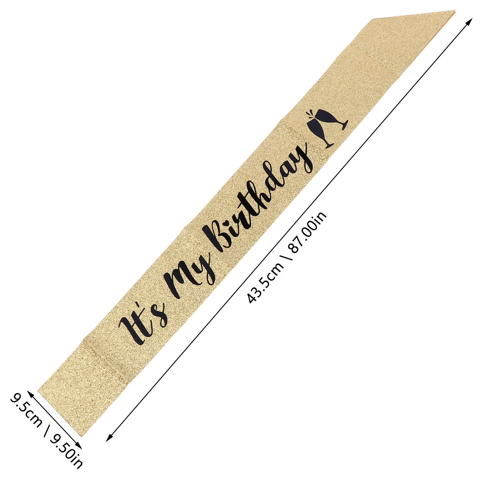 1Pcs Glitter Birthday Sash Sho - đánh giá và giá Birthday Sash Glitter