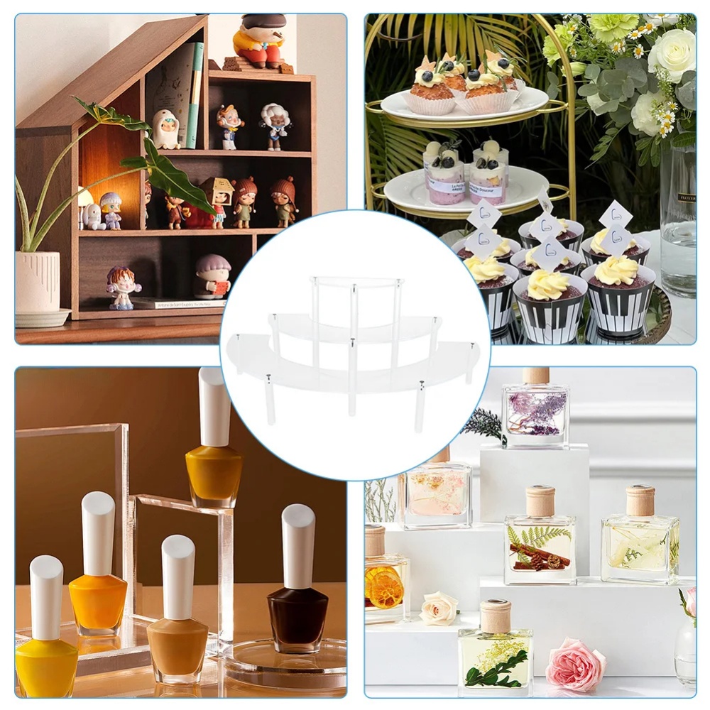 1/2pack Acrylic Display Riser  - đánh giá và giá Cupcake Stand Tier