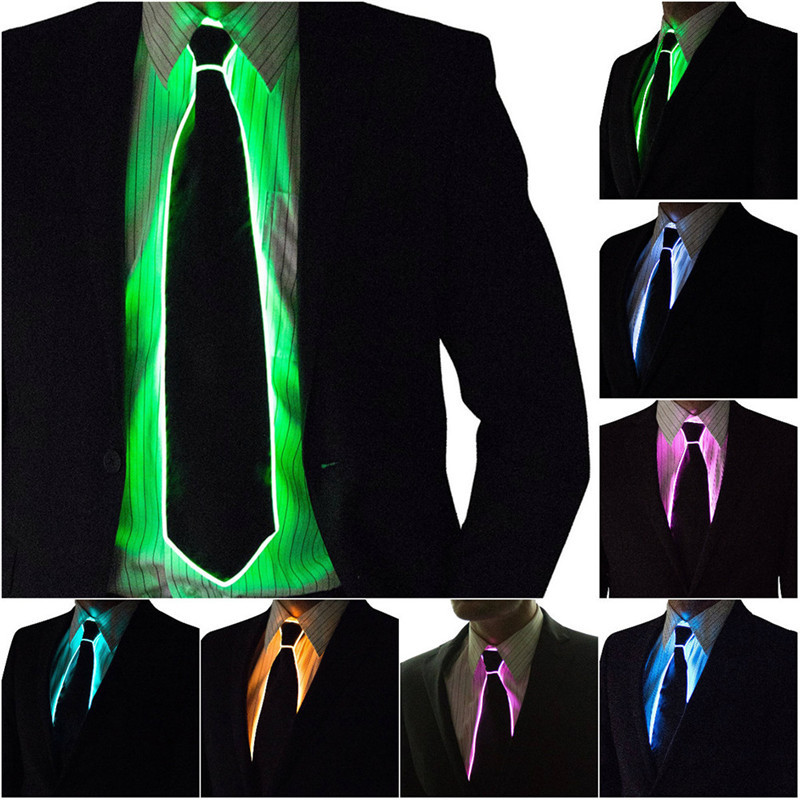 Men Glowing Tie EL Wire Neon L - đánh giá và giá Event Party Dj