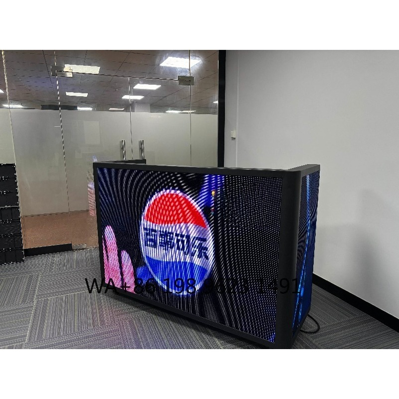 Portable DJ Booth Facade LED V - đánh giá và giá Event Party Dj