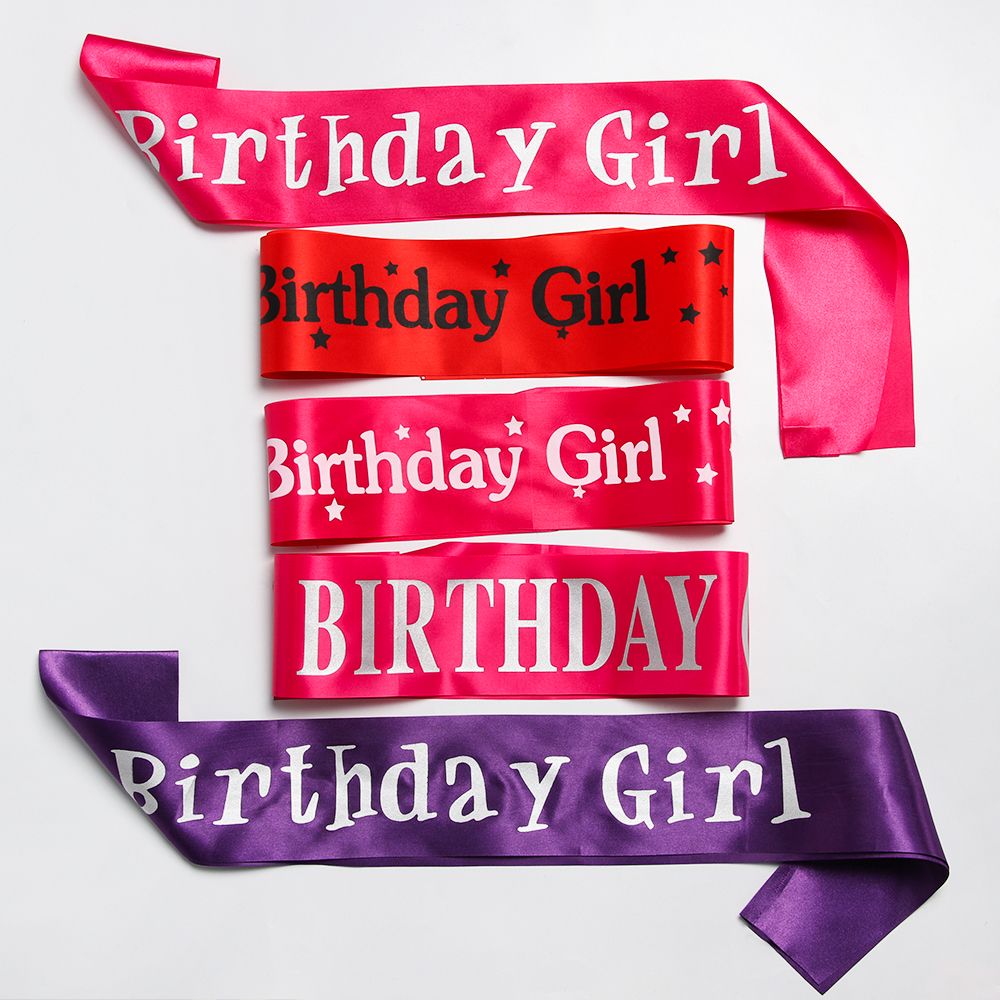 Birthday Girl Glitter Satin Sa - đánh giá và giá Birthday Sash Glitter