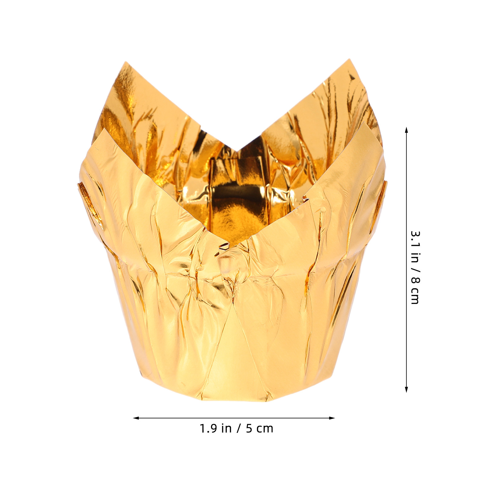 50Pcs Golden Cake Cups Premium - đánh giá và giá Plastic Cup 50Pcs