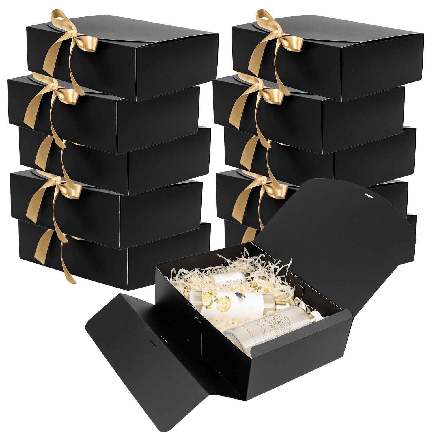 10-Pack Kraft Paper Gift Boxes - đánh giá và giá Papercraft Supply Ribbon