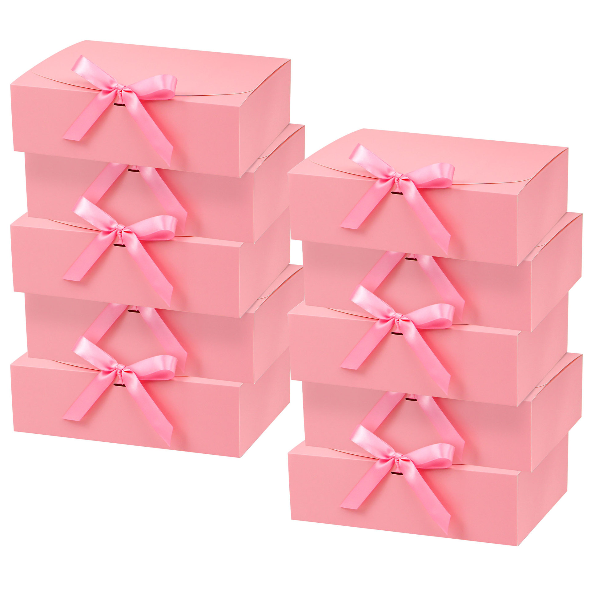 10-Pack Kraft Paper Gift Boxes - đánh giá và giá Papercraft Supply Ribbon